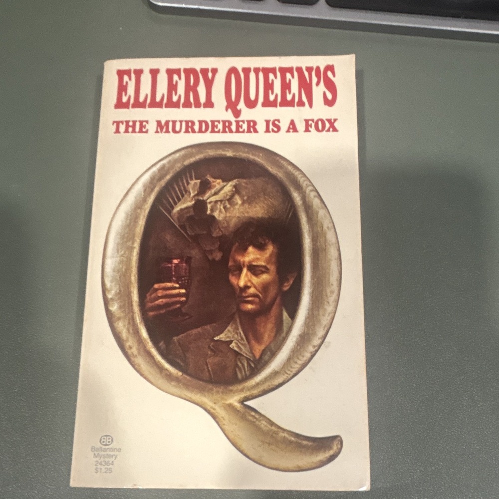 Ellery Queen The Murderer Is a Fox Paperback Ballantine Books Mystery Novel